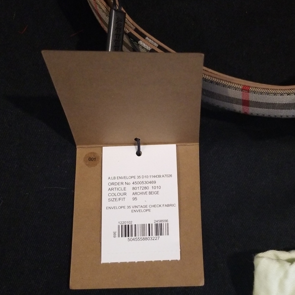 🚫SOLD! GENUINE BURBERRY ENVELOPE POUCH BELT - Picture 5 of 7